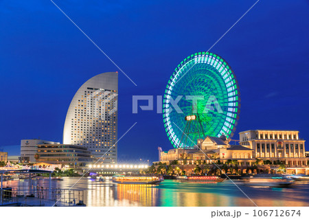 横浜_みなとみらいの夜景絶景 横浜_みなとみらいの夜景絶景 106712674