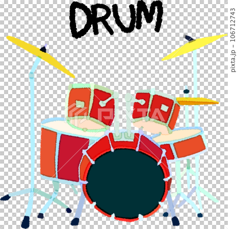 鼓組的矢量圖 106712743