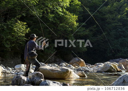 フライフィッシング　渓流釣り　 106712836