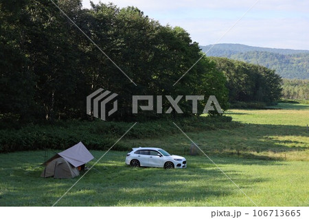 北海道、心安らぐ道北、美深町のファームイントントでオートキャンプを楽しむ夏、蕎麦畑でつかまえて 106713665