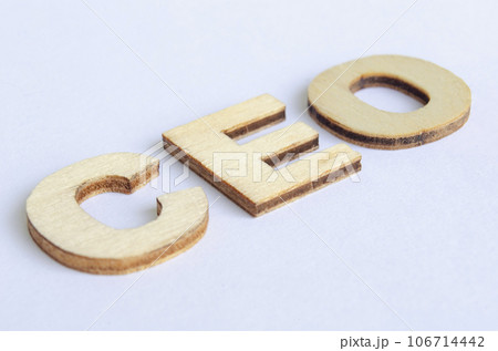 CEO text representing Chief Executive Officer on white cover background. Senior Management concept CEO text representing Chief Executive Officer on white cover background. Senior Management concept 106714442