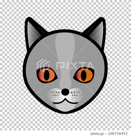 Blue cat face illustration for GIF animation Blue cat face illustration for GIF animation 106716452