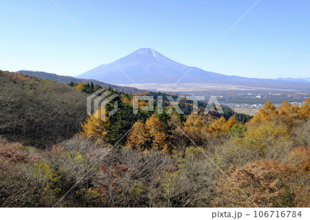 秋の紅葉と富士山 秋の紅葉と富士山 106716784