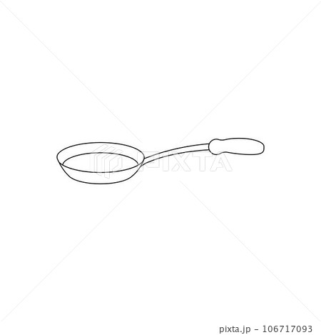 frying pan logo illustration design 106717093