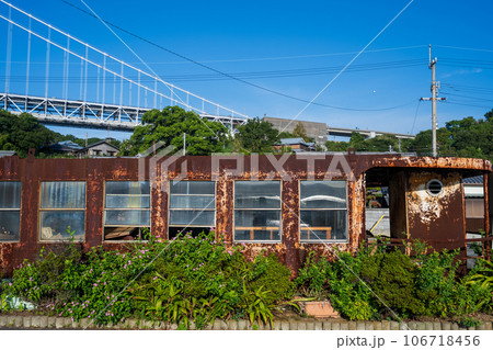 日本の香川県与島の古くてとても美しい建物 日本の香川県与島の古くてとても美しい建物 106718456