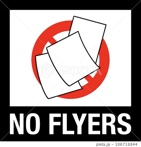 no flyers sticker 106718844