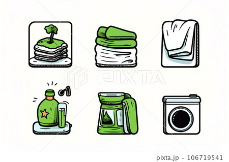 洗濯用品-1(ピクト) 洗濯用品-1(ピクト) 106719541