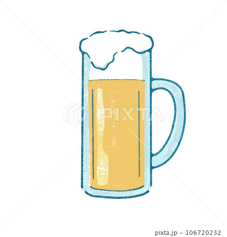 手書き　イラスト　ビール 106720232