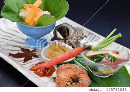 料亭で出される日本料理 八寸 料亭で出される日本料理 八寸 106721048
