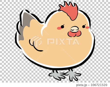 Illustration of Nagoya Cochin (chicken) (female) 106721320