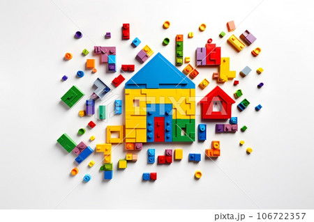レゴで楽しい家づくり(3D) レゴで楽しい家づくり(3D) 106722357