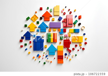 レゴで楽しい家づくり（3D） 106722359