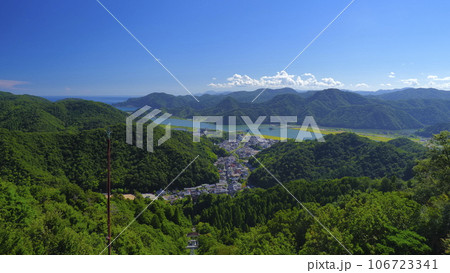 城崎温泉ロープウェイ山頂駅屋上からの眺め1 106723341
