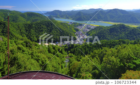 城崎温泉ロープウェイ山頂駅屋上からの眺め2 106723344