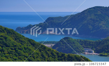 城崎温泉ロープウェイ山頂駅屋上からの眺め4 城崎温泉ロープウェイ山頂駅屋上からの眺め4 106723347