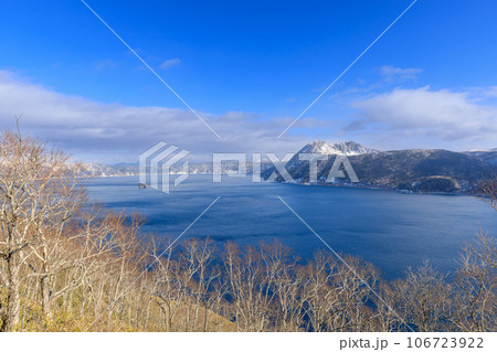 北海道_真冬の摩周湖の風景 北海道_真冬の摩周湖の風景 106723922