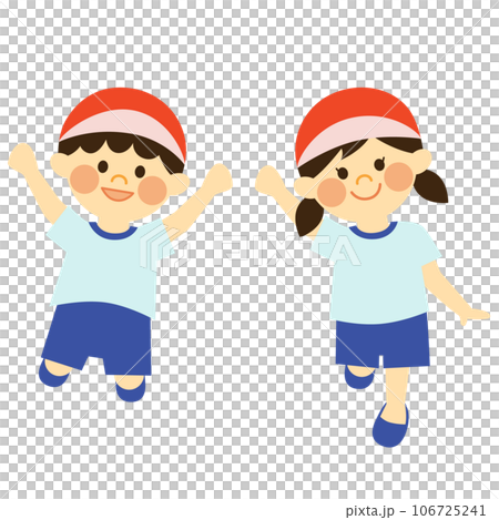 kids in gym clothes 106725241