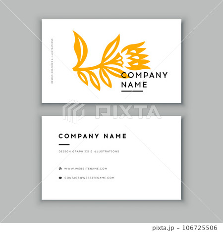 Luxury, Modern and Elegant Business Card Design template 106725506