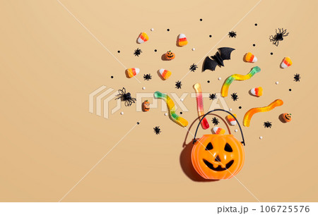 Halloween pumpkin with decorations Halloween pumpkin with decorations 106725576