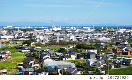 小山城展望台から見渡す吉田町の街並み(静岡県榛原郡吉田町) 小山城展望台から見渡す吉田町の街並み(静岡県榛原郡吉田町) 106725926
