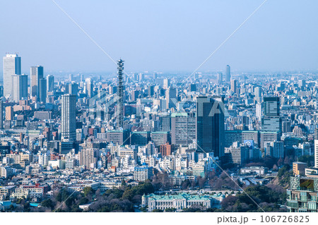 日本の東京都市景観 池袋の超高層ビルやタワーマンション、迎賓館、防衛省、四ツ谷駅などを望む 日本の東京都市景観 池袋の超高層ビルやタワーマンション、迎賓館、防衛省、四ツ谷駅などを望む 106726825