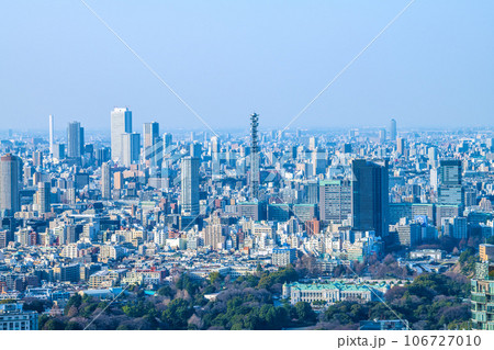 日本の東京都市景観 池袋の超高層ビルやタワーマンション、迎賓館、防衛省、四ツ谷駅などを望む 日本の東京都市景観 池袋の超高層ビルやタワーマンション、迎賓館、防衛省、四ツ谷駅などを望む 106727010