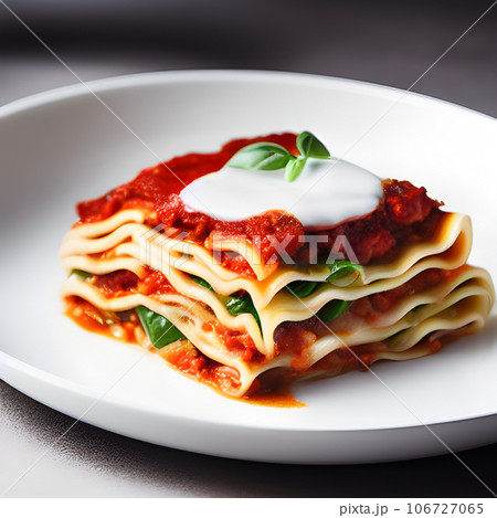 Delicious Lasagna, minced beef bolognese sauce, hot tasty Lasagna with cheese  Delicious Lasagna, minced beef bolognese sauce, hot tasty Lasagna with cheese  106727065