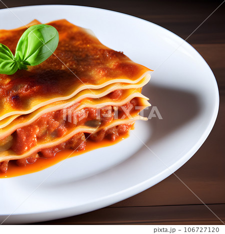 Delicious Lasagna, minced beef bolognese sauce, hot tasty Lasagna with cheese Delicious Lasagna, minced beef bolognese sauce, hot tasty Lasagna with cheese 106727120