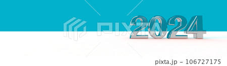 2024タイトル背景（light blue:右）コピースペース 106727175