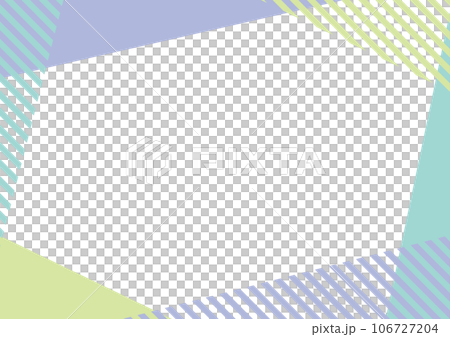 Geometric frame stripe blue green yellow green Geometric frame stripe blue green yellow green 106727204