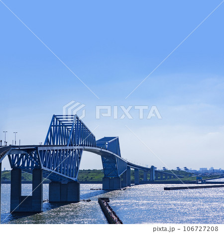 東京ゲートブリッジ は 東京港 の入口に掛かる 海上橋 【 東京 の 風景 】 106727208