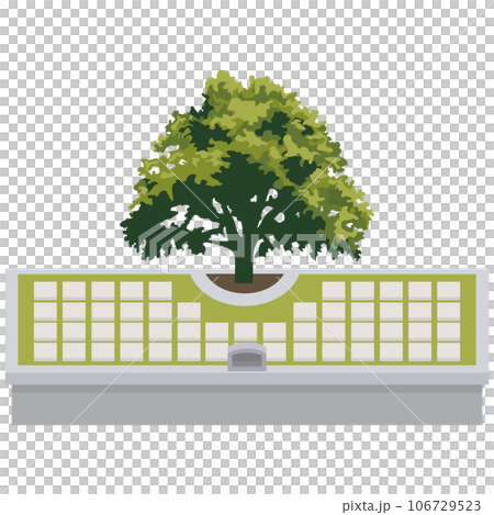 Tree funeral illustration material vector 106729523