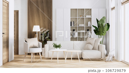 Sofa furniture and modern room interior design minimal. Sofa furniture and modern room interior design minimal. 106729879