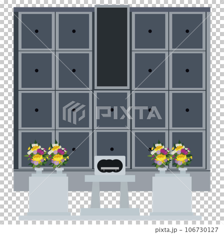 永久追悼會墳墓插畫素材矢量 永久追悼會墳墓插畫素材矢量 106730127