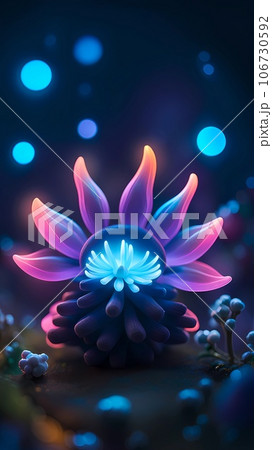 3d cosmic cartoon character illustration  106730592