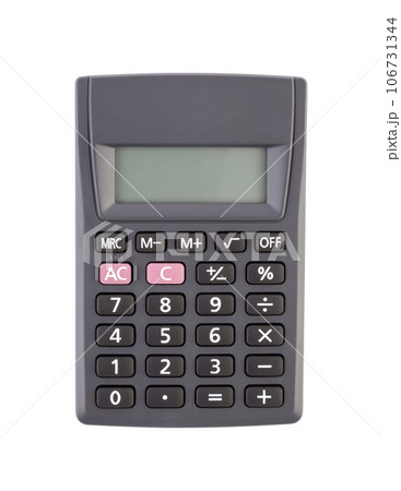 Calculator isolated on white background with clipping path 106731344