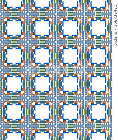 An illustration of an abstract seamless pattern 106732421
