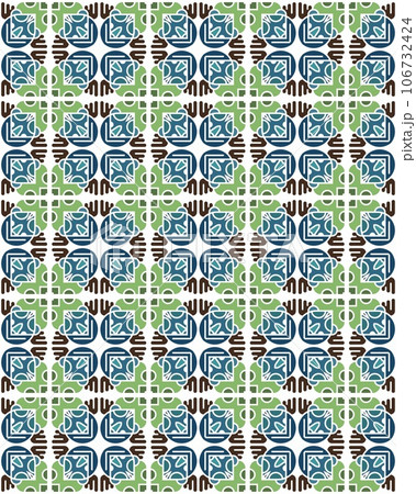 An Illustration of a seamless tile pattern used as wallpaper or background 106732424