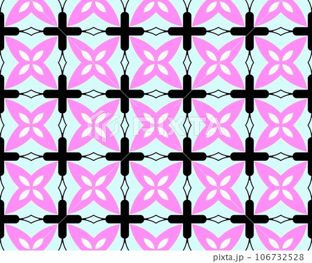 Art Deco Pattern Of Geometric Elements abstract seamless patterns with unique color combinations Des 106732528