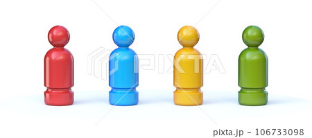 Board game pawn 3D Board game pawn 3D 106733098