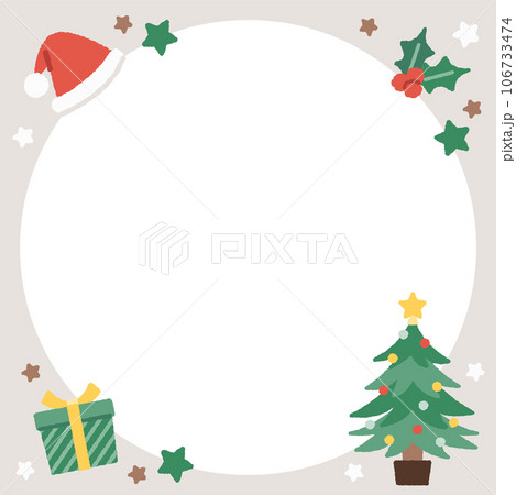 Christmas material, Christmas frame, Christmas - Stock Illustration  [59065701] - PIXTA