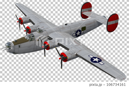 コンソリデーテッド B-24 リベレーターのイラスト素材 コンソリデーテッド B-24 リベレーターのイラスト素材