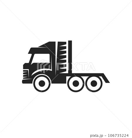 Truck Logo template Isolated. Brand Identity. Icon Abstract Vector graphic Truck Logo template Isolated. Brand Identity. Icon Abstract Vector graphic 106735224