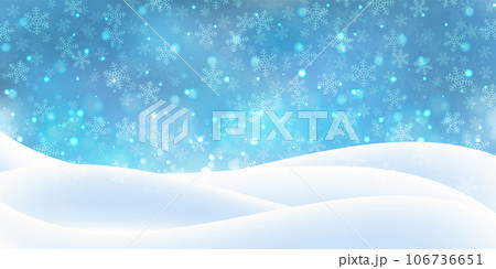 クリスマス　雪　冬　風景　背景 106736651