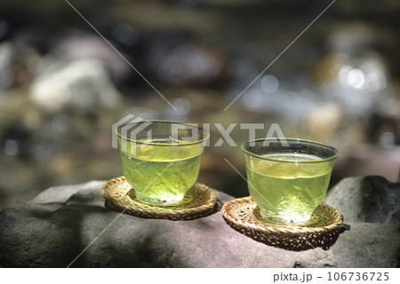 渓流と緑茶 渓流と緑茶 106736725