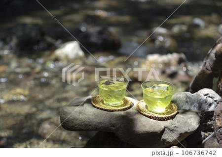 渓流と緑茶 渓流と緑茶 106736742