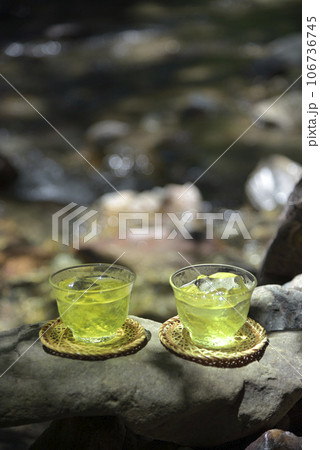 渓流と緑茶 渓流と緑茶 106736745
