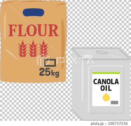 Commercial size flour and cooking oil 106737256