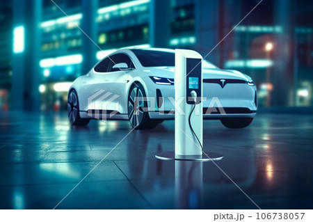 電気自動車の充電スポット　AI生成画像　AI画像 106738057