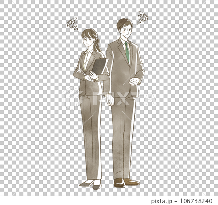 Men and women in suits who are in trouble 106738240